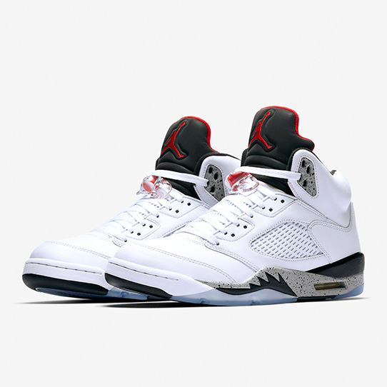 Air Jordan 5 Retro 'White & University Red'