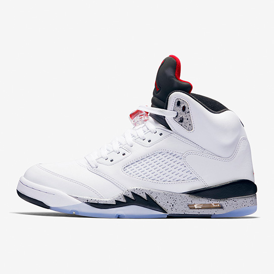 Air Jordan 5 Retro 'White & University Red'