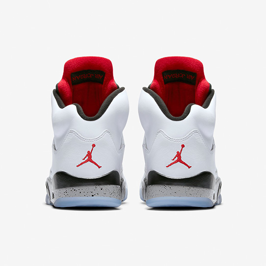 Air Jordan 5 Retro 'White & University Red'