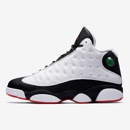 red black and white jordan 13s