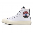 Converse Chuck 70 Hi Logo Play White University Red